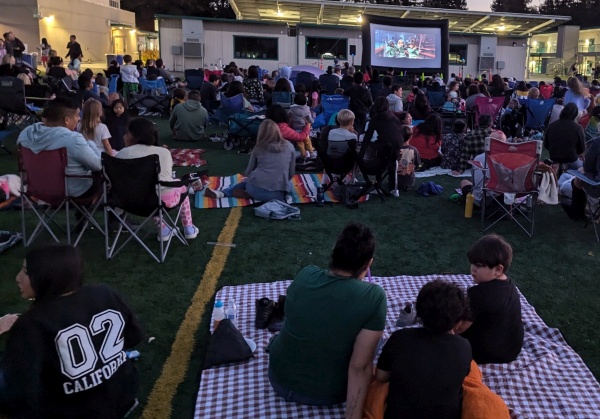 Audio and video for school movie night